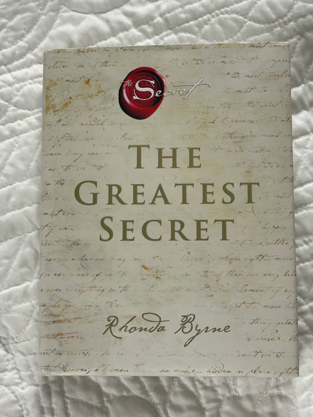 The Greatest Secret Wall Art Print in Cream with Red Accent